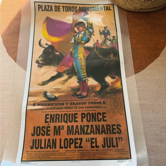 Other - Madrid Plaza de Toros Monumental Bullfighting Poster